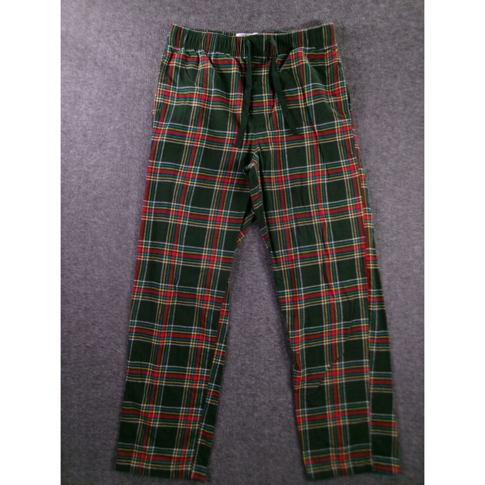 Goodfellow Pants Mens M Green Plaid Pajama Sleep Causal Lounge Relaxed